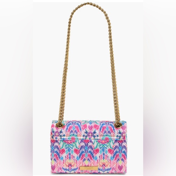 NWT KURT GEIGER LONDON Matthew Williamson Mini Pink Floral🌺🌹🌷🌺🪷Shoulder Bag - Picture 12 of 14